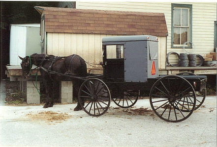 an Amish' car
